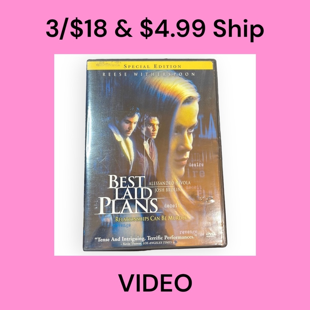 Best Laid Plans DVD